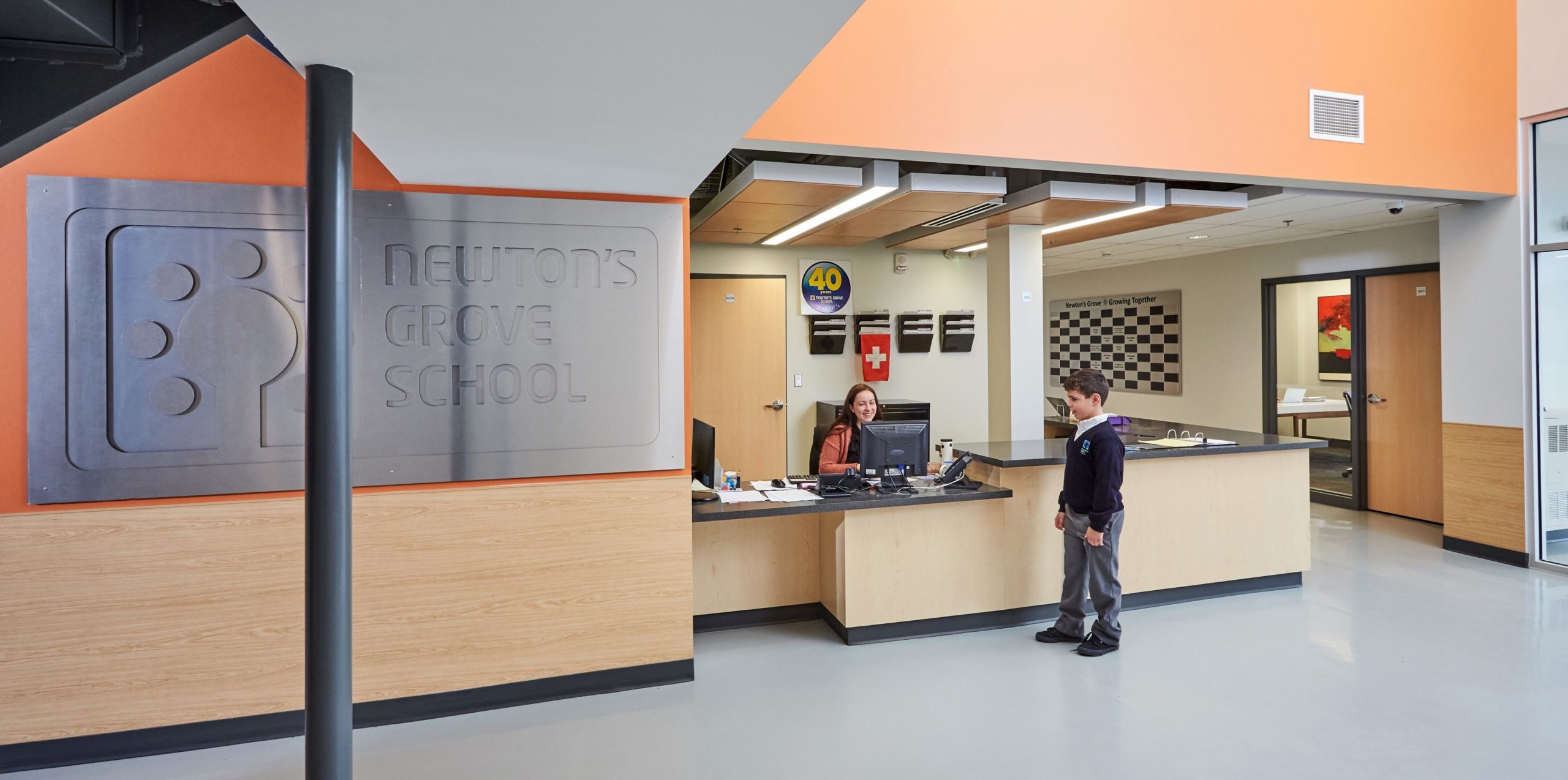 Newton's Grove School reception