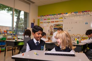 Newton's Grove School students in kindergarten