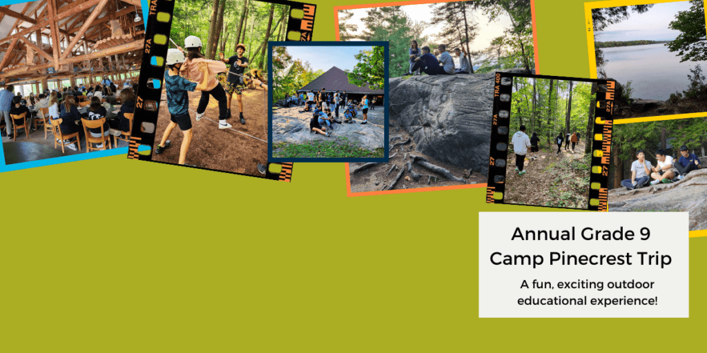 Images from student trip to YMCA Camp Pinecrest